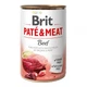 Вологий корм Brit Pate & meat dog Beef для собак яловичина та індичка 400г - зображення 1