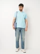 Поло длинное мужское Springfield 2163586-12 L Светло-синяя (8412999840482) - изображение 3