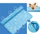 Охлаждающий коврик для собак и кошек Cooling Mat подстилка / лежанка для животных с охлаждающим эффектом, 150х100 см, голубой (85887552) - изображение 3