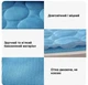 Охлаждающий коврик для собак и кошек Cooling Mat подстилка / лежанка для животных с охлаждающим эффектом, 150х100 см, голубой (85887552) - изображение 7