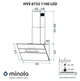 Витяжка декоративна Minola HVS 6732 BL 1100 LED - изображение 4