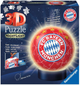 3D Puzzle Ravensburger Ball Nachtlicht FC Bayern München 15 x 15 x 15 cm 72 elementów (4005556121779) - obraz 1