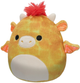 М'яка іграшка Squishmallows Little Plush Dieric Yellow Textured Dragon W/Red Hair 13см (0196566418028) - зображення 6