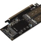 Контролер Frime (ECF-PCIEtoSSD009.LP) PCI-E-2хM.2 (B&M Key)+1хmSATA Сріблястий 39120 - зображення 2