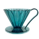 Пуровер CAFEC Tritan Flower Dripper Cup4 Blue Green - изображение 1
