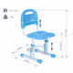 Дитячий стілець FunDesk SST3LS Blue - зображення 4