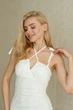 Короткое платье Shape of Angel с завязками на шеи 100% коттон S белое - изображение 4