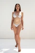 Купальник раздельный женский Shape of Angel с вырезом на груди L серый - изображение 4
