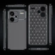 Протиударний чохол Карбон для Xiaomi Redmi Note 13 Pro+ 5g чорний гумовий бампер - зображення 3