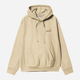 Худі чоловіче Carhartt WIP Hooded American Script Sweat I028279-1YRXX S Бежеве (4064958753988) - зображення 4