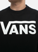 Світшот чоловічий Vans Classic Crew XL Чорний (193392129593) - зображення 2