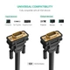 Кабель відео VGA на VGA UGREEN VG101 VGA Male to Male Bidirectional Adapter Cable (1м). Black - зображення 4