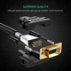 Кабель відео VGA на VGA UGREEN VG101 VGA Male to Male Bidirectional Adapter Cable (1м). Black - зображення 7