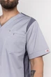 Костюм хирургический мужской СпецМед Манхеттен с джоггерами 52 Дым - изображение 5