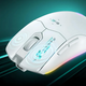 Миша Mechrevo M500HF ігрова з комбінованим підключенням USB, Bluetooth, USB 2.4ГГц, RGB, 4800DPI, білий - зображення 5