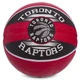 Мяч баскетбольный резиновый SPALDING NBA Team TORONTO RAPTORS 83511Z №7 красный-черный - изображение 1