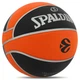 Мяч баскетбольный резиновый №7 SPALDING 84506Z TF 150 EURO TURK (резина, бутил, черный-оранжевый) - изображение 2