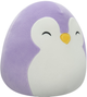 М'яка іграшка Squishmallows Little Plush Elle Purple Penguin W/Closed Eyes and White Belly 19см (0196566411425) - зображення 2