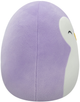 М'яка іграшка Squishmallows Little Plush Elle Purple Penguin W/Closed Eyes and White Belly 19см (0196566411425) - зображення 5