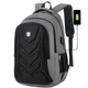 Рюкзак городской с USB выходом Серый с черным (СР-1207-1) - изображение 7