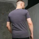 Базова чоловіча Футболка Intruder однотонна темно-сіра розмір S - зображення 3
