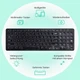 Бездротова Bluetooth-клавіатура Perixx PERIBOARD-615B USB-концентраторами, підсвітка(німецька розкладка) - зображення 2