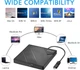 Внешний DVD-привод Amicool USB 3.0/USB C для ноутбука и ПК Черный - изображение 5