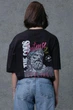 Жіноча Оверсайз Футболка З Принтом Without Feelings L/XL Black - изображение 2
