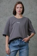 Жіноча Оверсайз Футболка З Принтом Without 1702 S/M Dark Gray - изображение 1