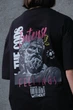Жіноча Оверсайз Футболка З Принтом Without Feelings L/XL Black - изображение 5