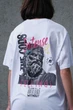 Жіноча Оверсайз Футболка З Принтом Without Feelings L/XL White - изображение 5