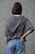 Жіноча Оверсайз Футболка З Принтом Without 1702 S/M Dark Gray - изображение 4