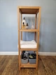 Стелаж (этажерка) 1150х360х360 мм WoodDecor из натурального дерева 4 полочки покрытый маслом - изображение 1