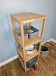 Стелаж (этажерка) 1150х360х360 мм WoodDecor из натурального дерева 4 полочки покрытый лаком - изображение 6