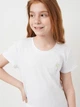 Подростковая патриотическая футболка для девочки Smile Time Ukraine Flower ULL36-32-2-3 158 см Белая (st_2000000165523) - изображение 4