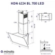 Витяжка Minola HDN 6224 BL 700 LED чорна - зображення 11