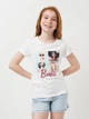 Подростковая футболка для девочки Disney Barbie EX1133 134-140 см Белая (3609086971289) - изображение 1