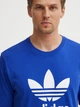 Футболка хлопковая мужская Adidas Originals Trefoil T-Shirt IZ3058 L Синяя (4067898902386) - изображение 4