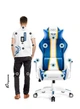 Комп'ютерне крісло для геймера Diablo Chairs X-One 2.0 White/Blue - зображення 7