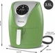 Мультипіч (аерофритюрниця) TurboTronic 3,5L 1400W Green - зображення 7