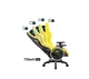 Комп'ютерне крісло для геймера Diablo Chairs X-One 2.0 King Size Electric Yellow - изображение 9
