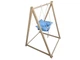 Гойдалка дитяча підвісна з дерев'яною стійкою для дітей віком від 7 місяців (блакитний) - зображення 3