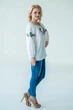 Вишиванка Piccolo Виноград фіолетовий XL Біла - зображення 2
