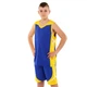 Форма баскетбольная детская Zelart L046 размер XS рост 130-140 см Blue-Yellow - изображение 2