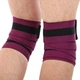 Бинты на колени для приседаний Ezous Bundled Kneecap A-10 2шт в комплекте Purple-Black - изображение 4