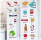 Наклейка на холодильник Продукты 50 на 70 см разноцветный - изображение 1