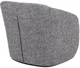 Крісло поворотне м'яке Vetro Mebel Тіно Сіре (Armchair-swivel-tino-grey) - зображення 4