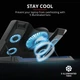 Підставка для ноутбука GXT 1125 Quno, до 17.3", BLUE LED, чорний Trust (2000003223237) - зображення 6