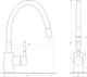 Cмеситель на кухню одноручный гибкий GLOBUS LUX LAZER GLLR-203SW белый латунь 000018462 - изображение 5