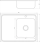 Мойка для кухни MIRA из нержавеющей стали MR 8060 R D Decor Right 800x600мм прямоугольная накладная микротекстура 0.8мм с сифоном 000014542 - изображение 2